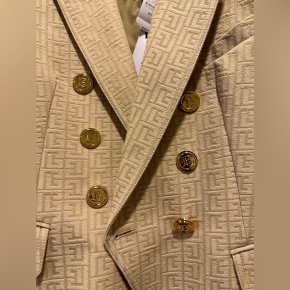 BALMAIN Nude Blazer Sz. 42/10 - Picture 2 of 4